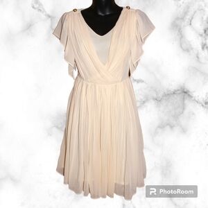Ecolour Ciffon Pleated Dress